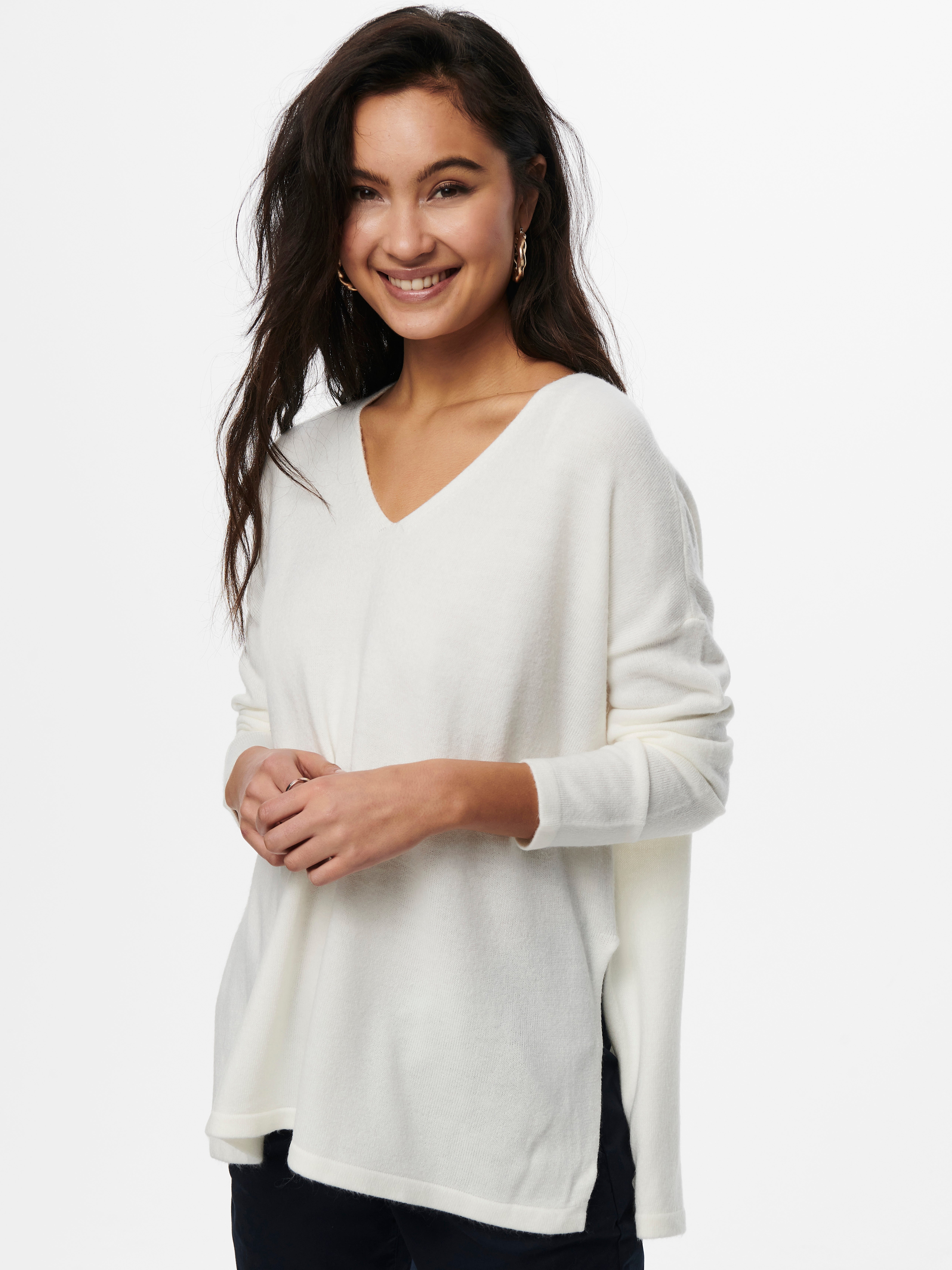 ONLAMALIA Strickpullover Cloud Dancer