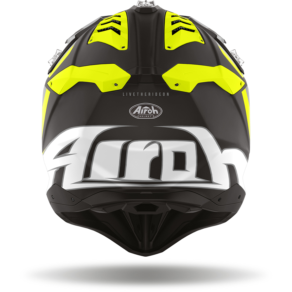 Airoh - Casque Aviator 3 Glory Noir Mat / Gris Mat / Jaune
