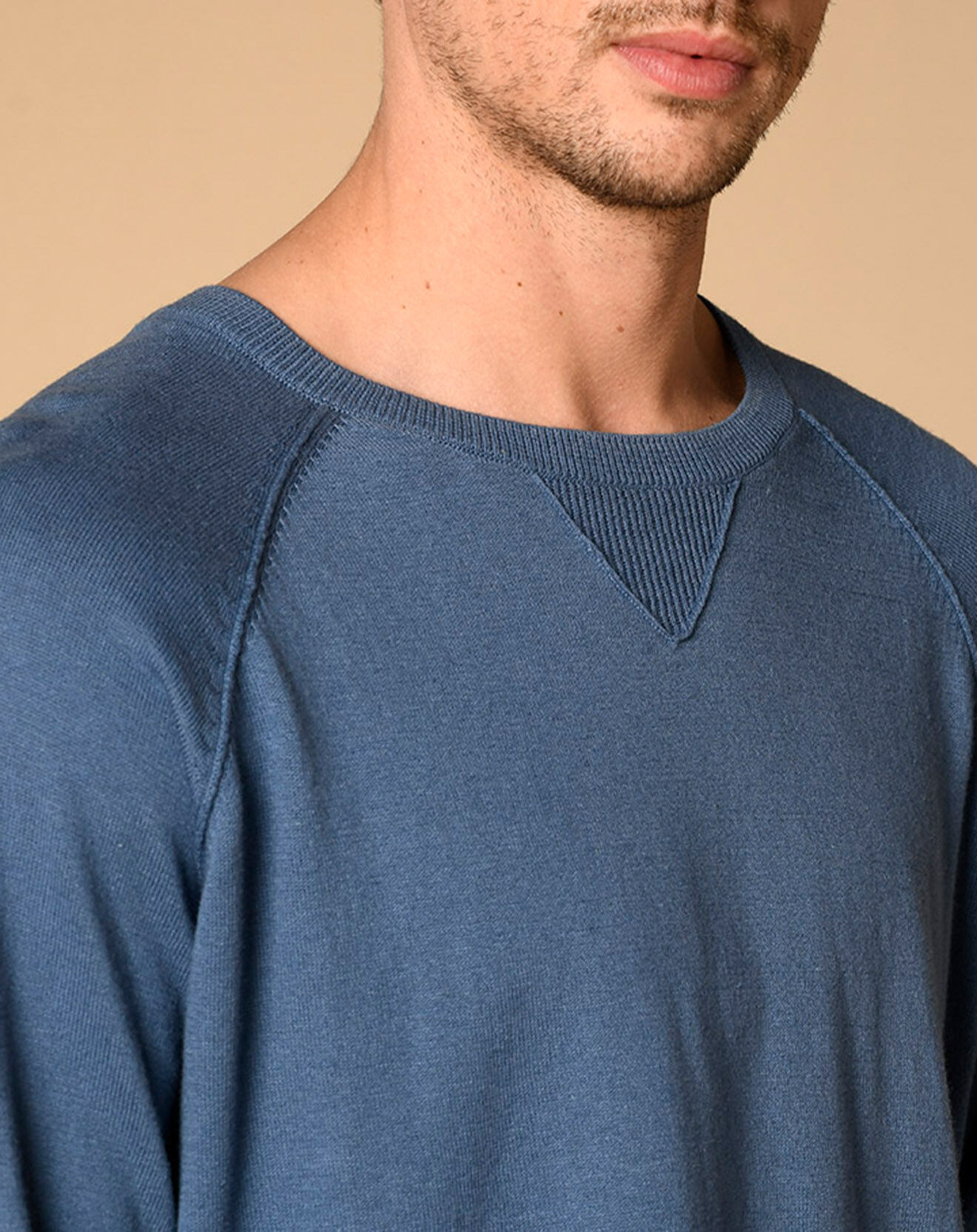 Harris Wilson Pull Oji bleu