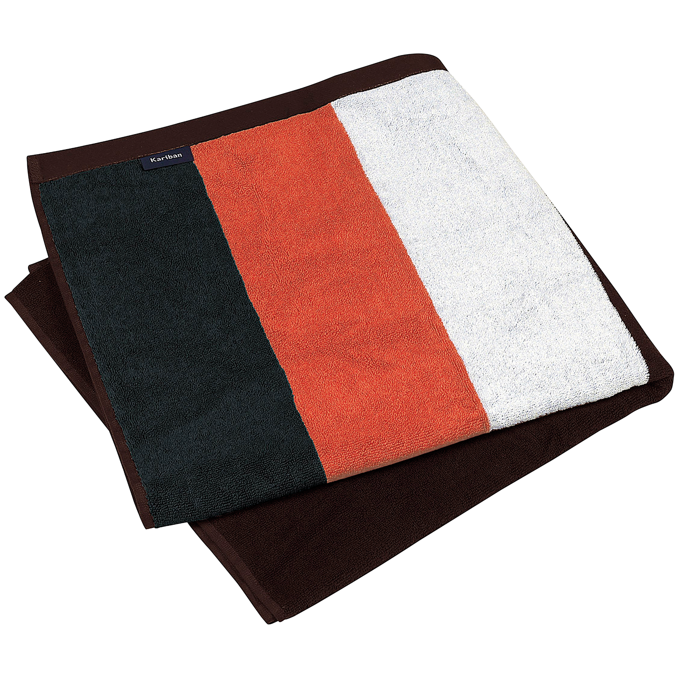 Kariban K121 - Serviette de Plage Rayée en Velours de Coton