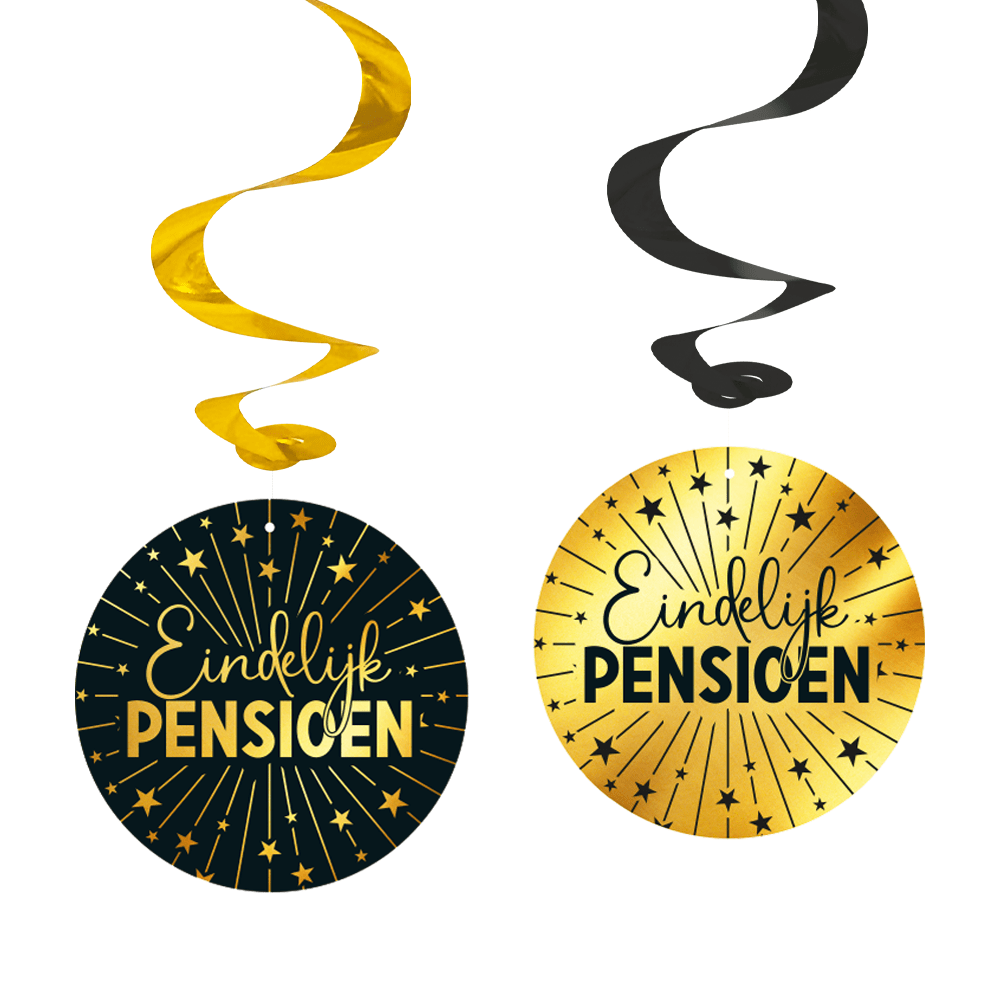 Pensioen Hangdecoratie 4st