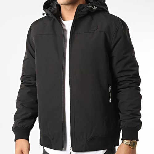 Veste Zippée Capuche Damian Noir