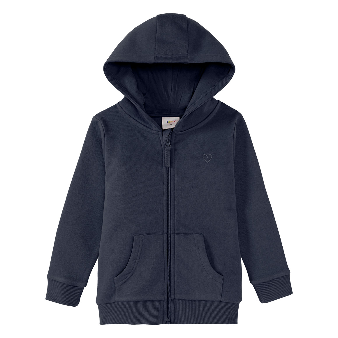 Famy Mädchen Sweatjacke mit Bio-Baumwolle dunkelblau