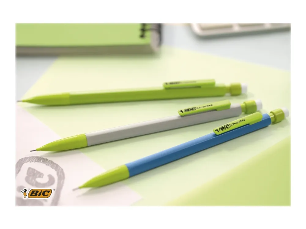 Blyanter BIC Matic ECOlutions HB 0.7 mm med viskelæder - (50 stk.)