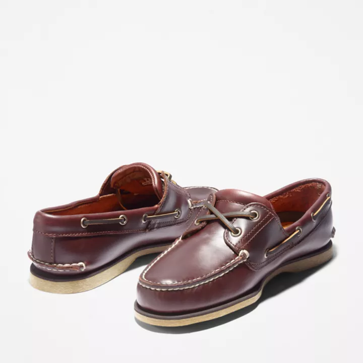 Chaussure bateau classique pour homme en marron