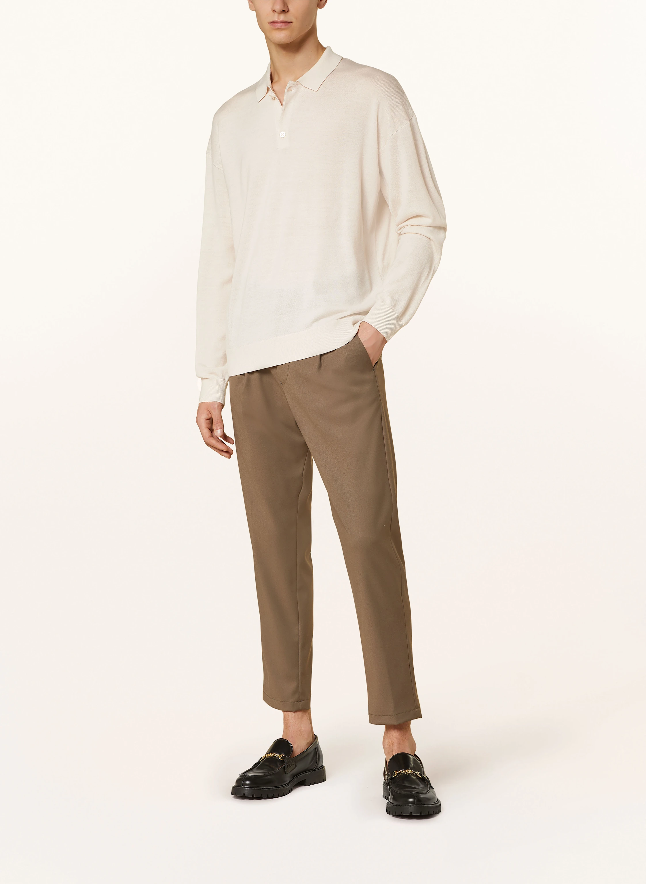 PAUL Strick-Poloshirt aus Merinowolle