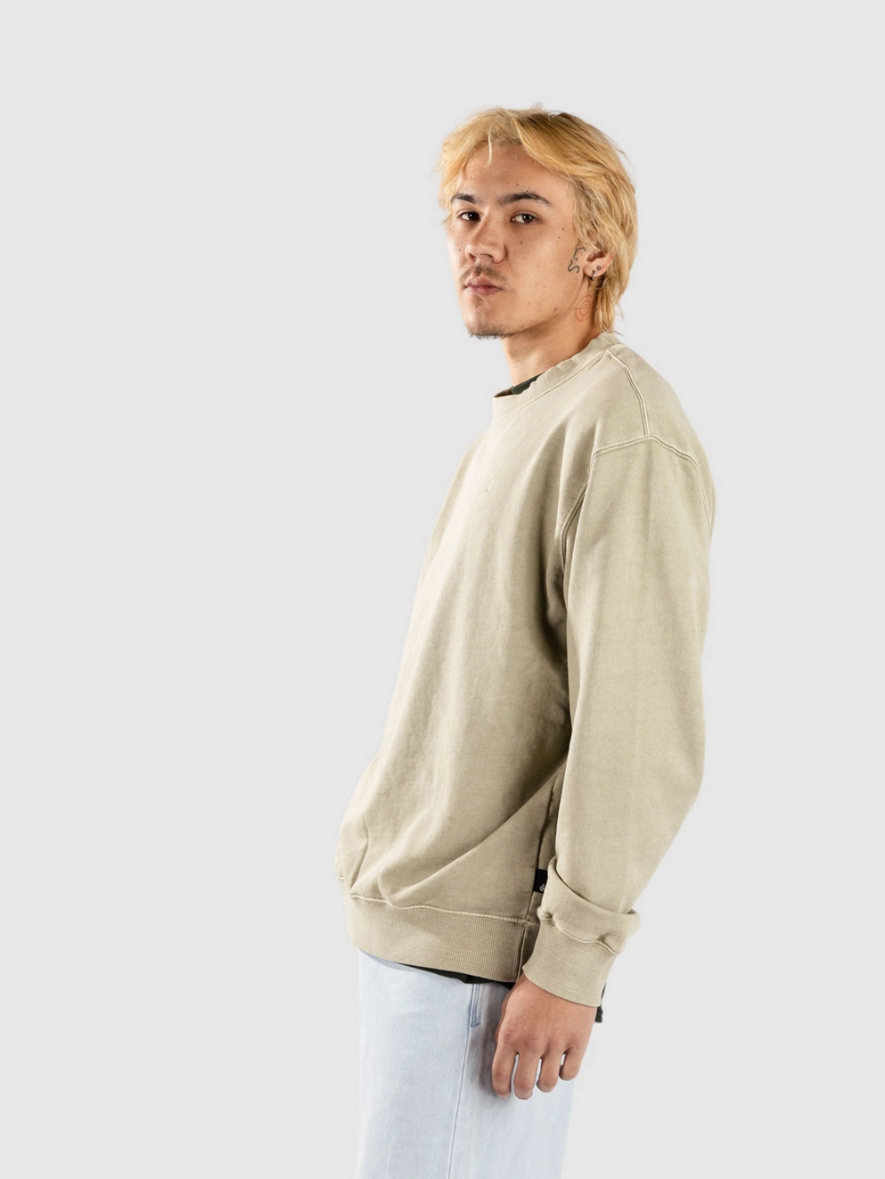 Volcom Single Stone PW Crew Sweater green tea