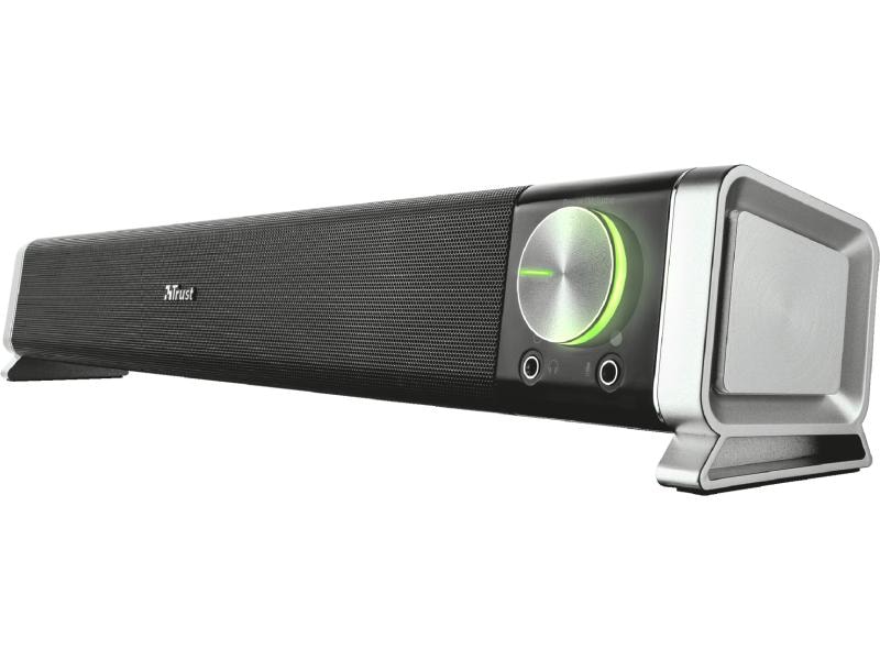 Trust Soundleiste Asto PC/TV Eleganter horizontaler Lautsprecher, für perfekte Integration unter jedem PC-Monitor oder TV-Bildschirm design