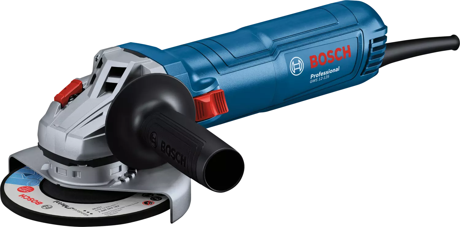 Bosch GWS 12-125 Haakse Slijper in doos   SDS Click