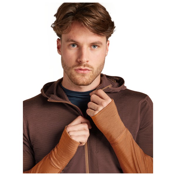 Icebreaker - Merino 200 Realfleece Descender L/S Zip Hoodie - Pull polaire