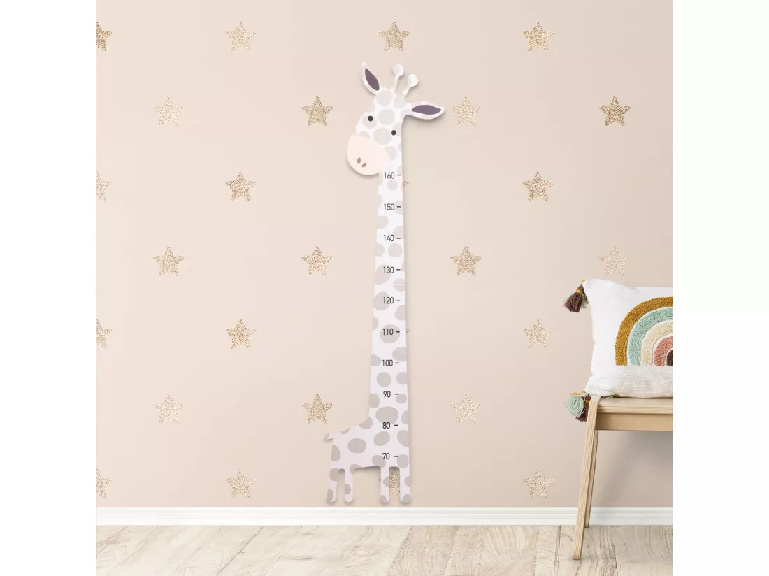 Well Home Tableau à Mesurer en MDF Forme Girafe H.140cm