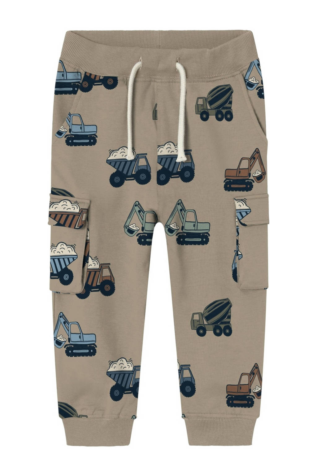 NAME IT regular fit cargobroek NMMNAPPE met all over print zand