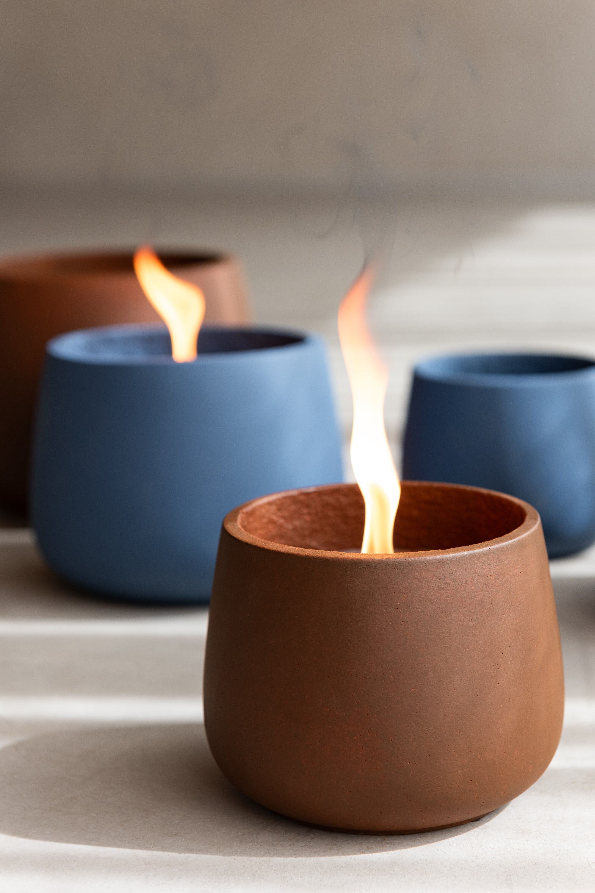 J-Line buitenkaars Cyra - cement - blauw - medium