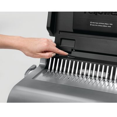 Fellowes Quasar-E 500 - machine à relier / relieuse perforeuse éléctrique - perfore 22 feuilles - relie 500f