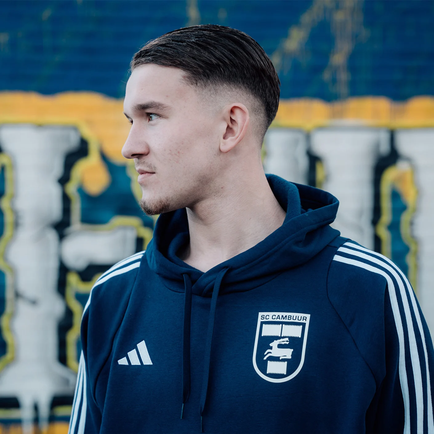 Adidas SC Cambuur Hoodie Blauw Wit