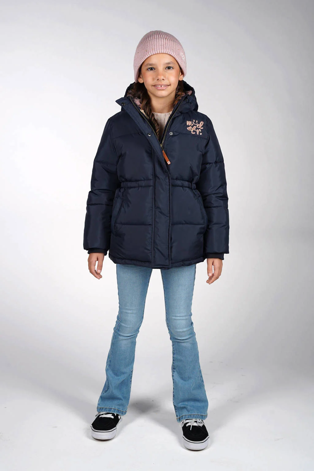 Moodstreet gewatteerde jas donkerblauw
