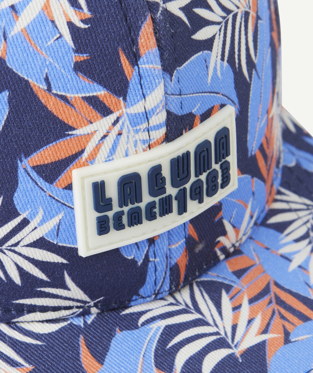 CASQUETTE GARÇON AVEC IMPRIMÉ FLEURI AVEC PATCH