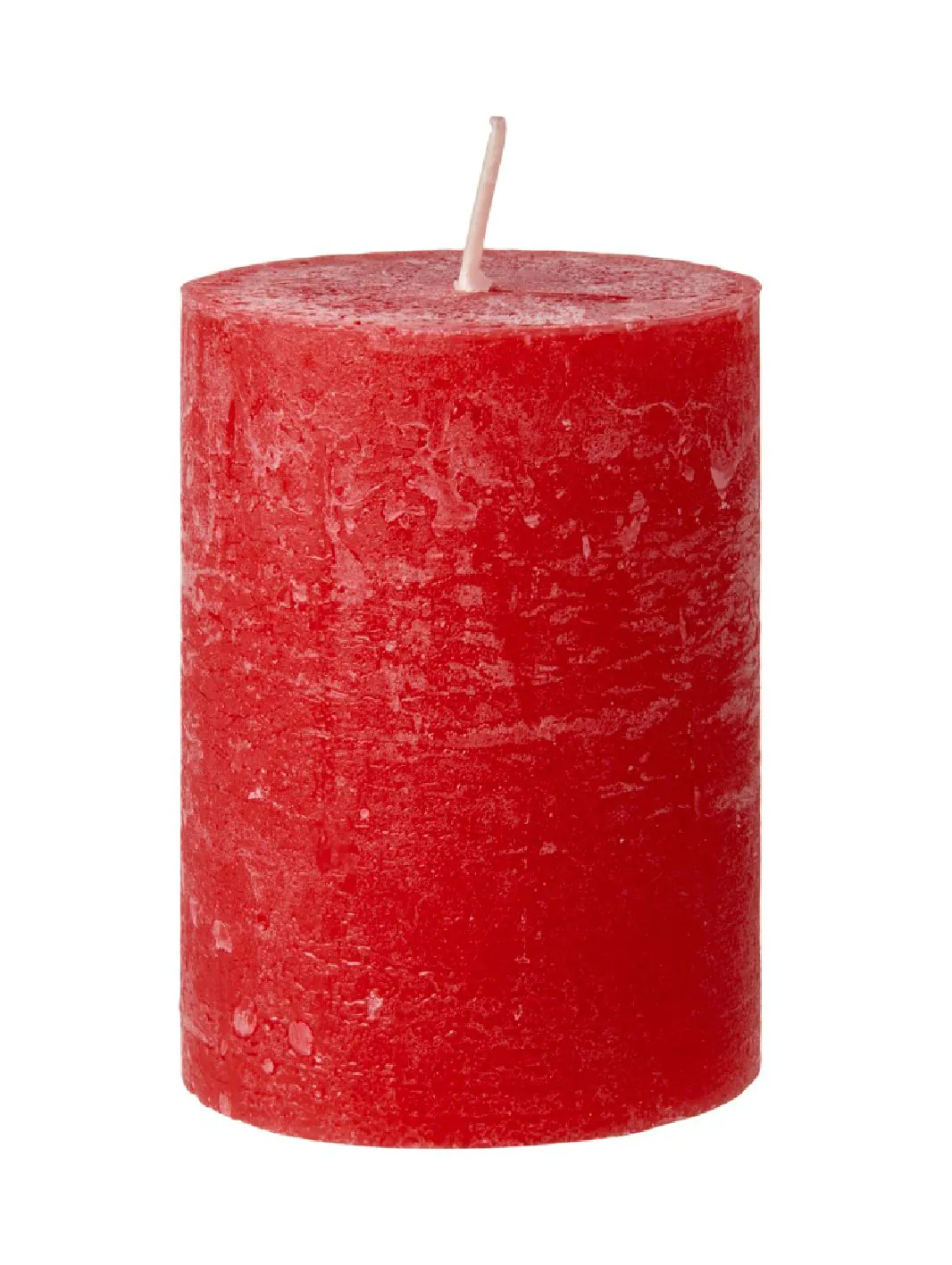 Kerze Rustik Lara rot 9 cm