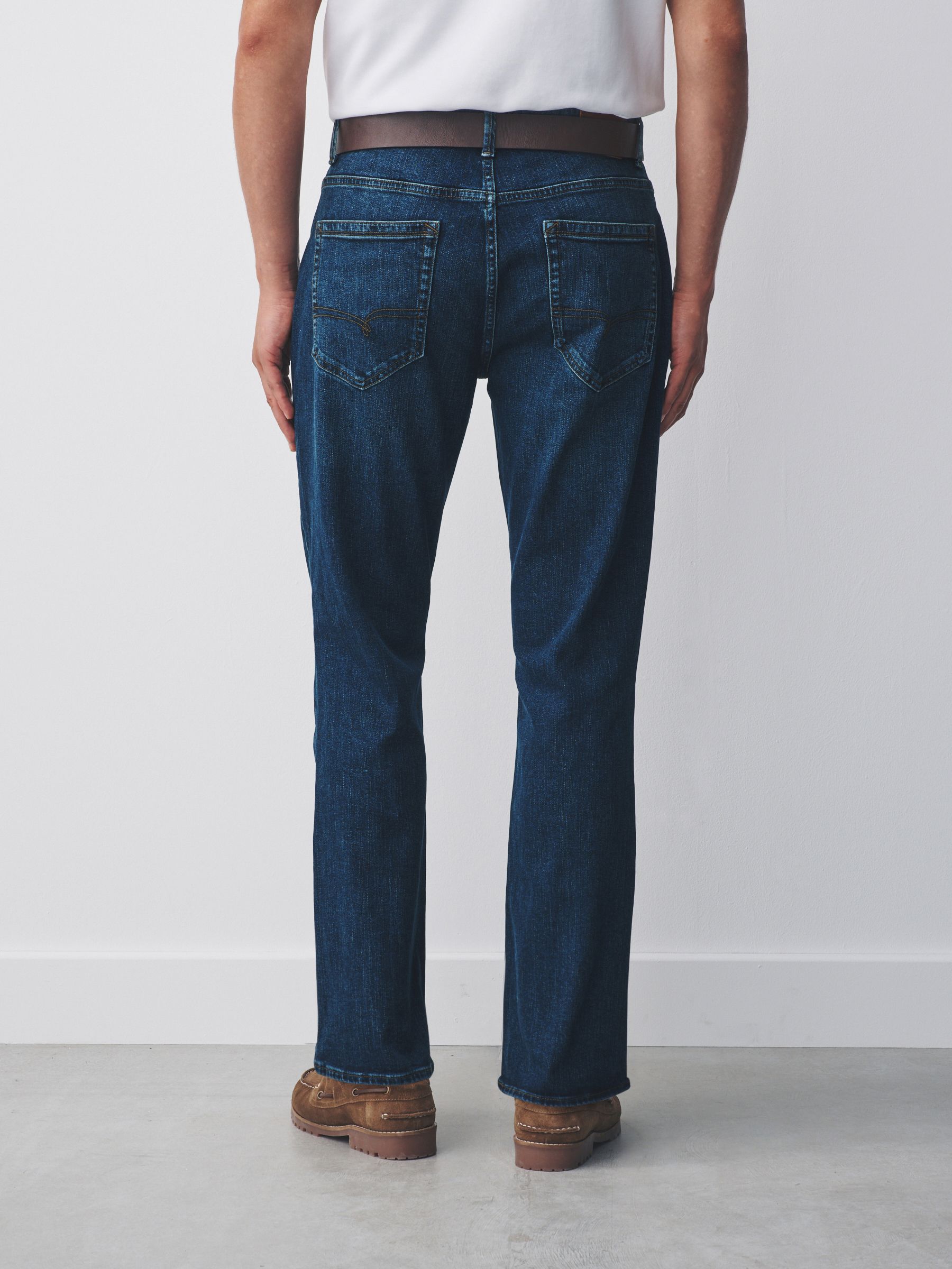 Blauw - Bootcut - Signature jeans met ceintuur