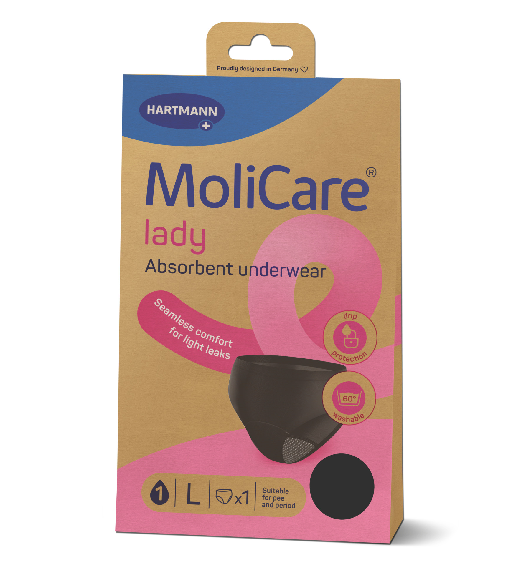 MOLICARE Absorbent Underwear Lady<br>1 Stück, Beutel, L, + 5 Pads