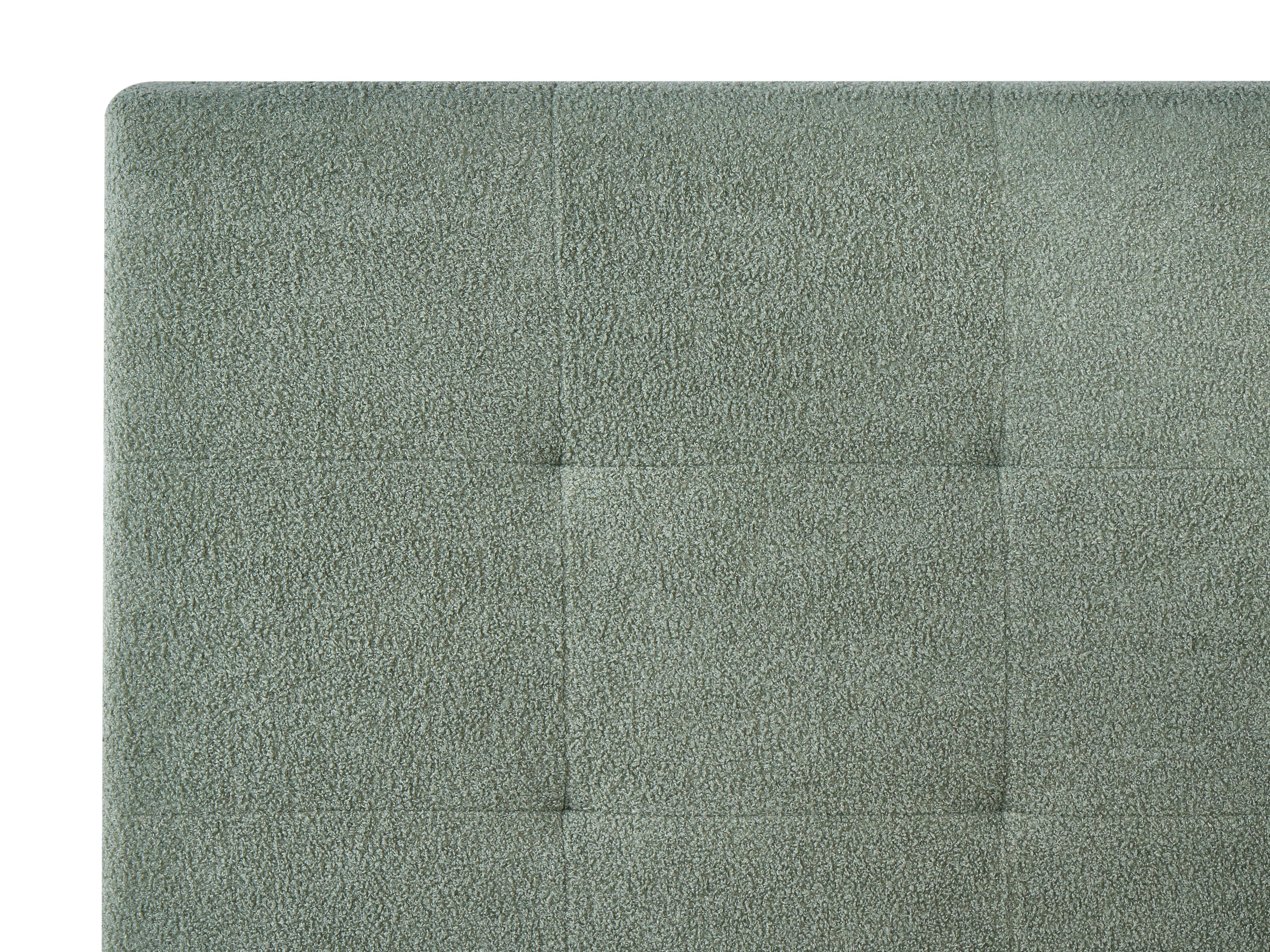 Bed met opbergruimte Bouclé LORIENT 140 x 200 cm Groen