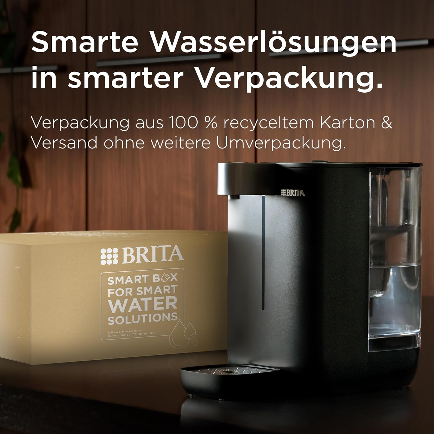 BRITA Heißwasserspender Cube – Wasserspender für zuhause (4L) schwarz – mit UV-C-Technologie, inkl. MAXTRA PRO Extra Kalkschutz Wasserfilterkartusche