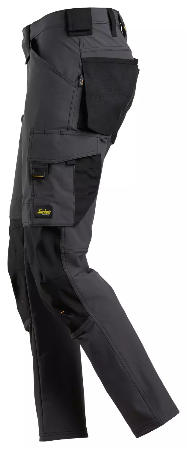 Snickers 6371 AllroundWork Full Stretch Werkbroek - Staal Grijs - Maat 054