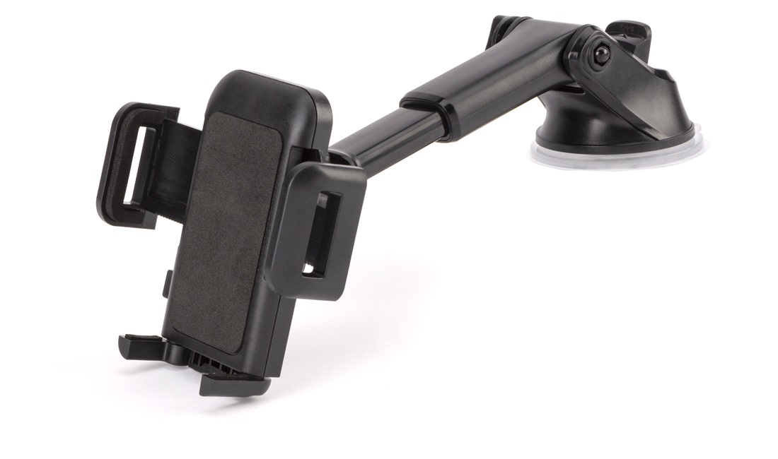Mobilholder med arm og sugekop