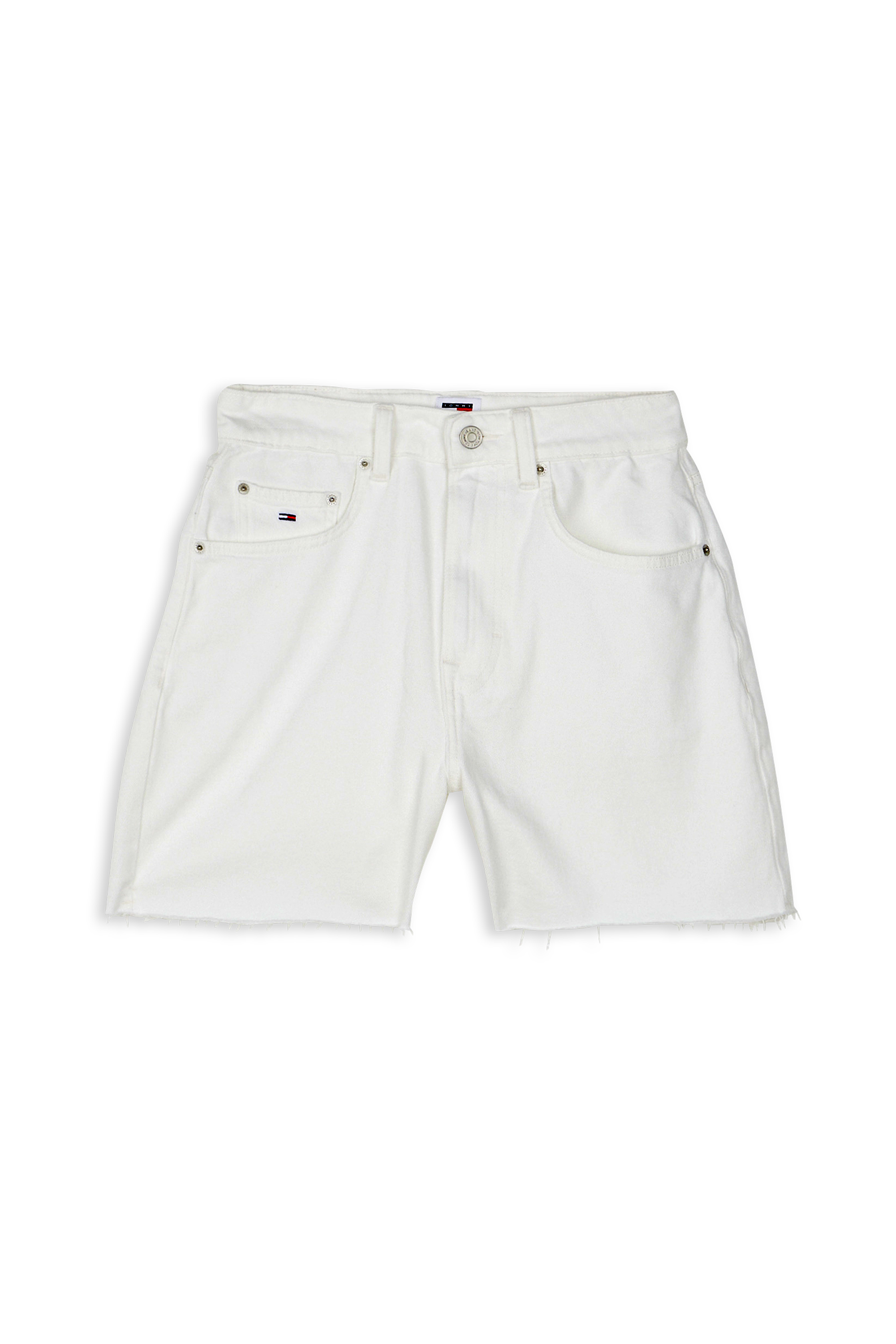 TOMMY JEANS Short  TJW GMD MOM SHORT Blanc