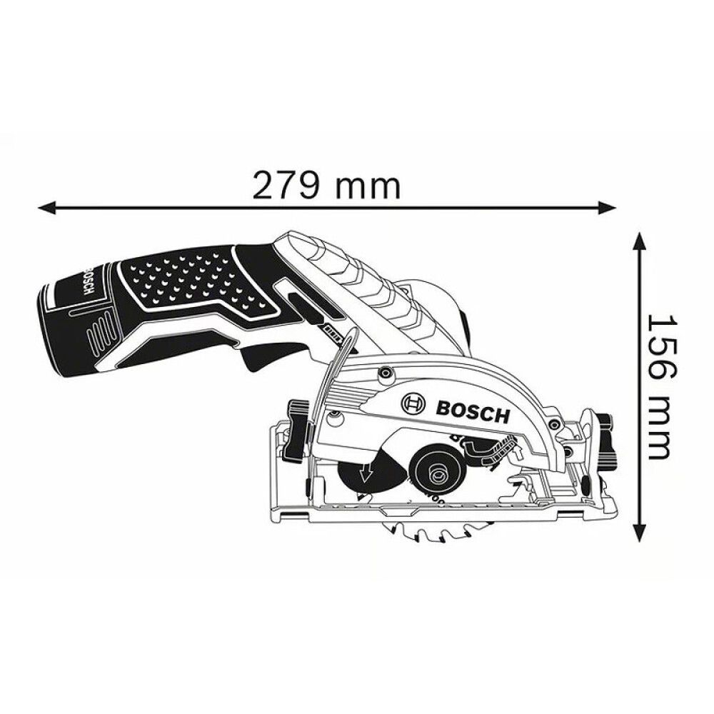 SIRKELSAG BOSCH PROFESSIONAL GKS 12V-26 UTEN BATTERI