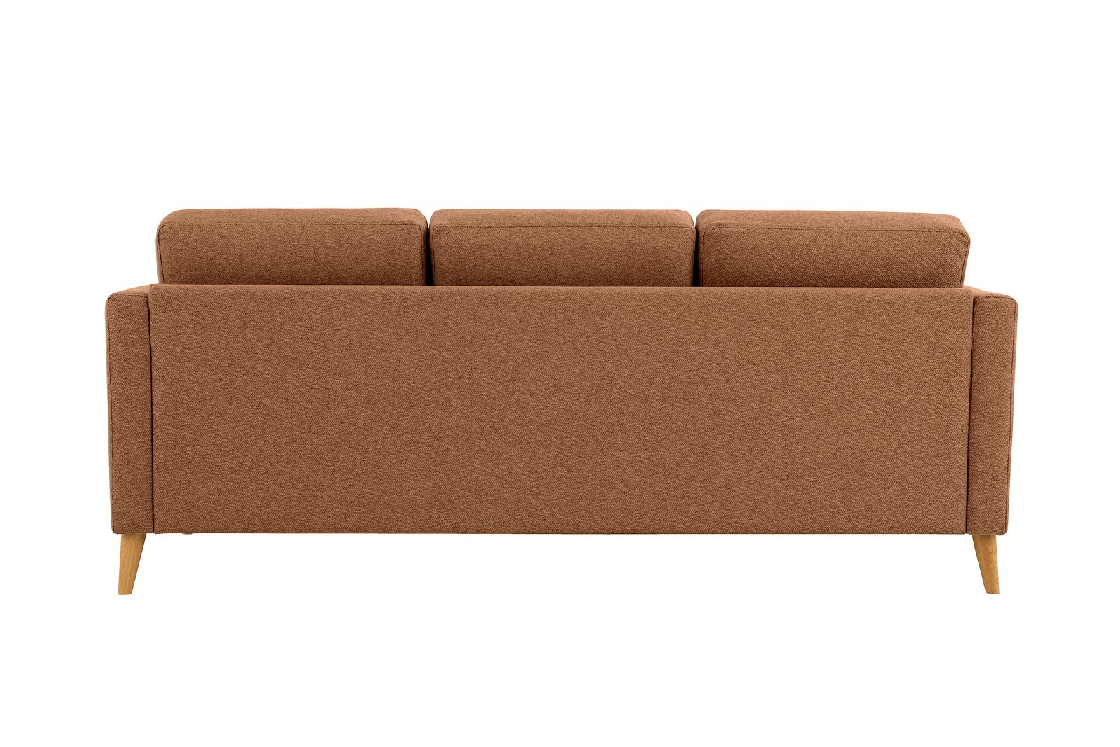 Eden 3-seter sofa Tekstil Neve 31 Brick med ben i eik natur (15137).