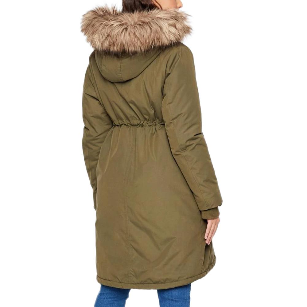 Mamalicious Manteau de Grossesse et de Portage Kaki Femme Mamalicious Lamy Jacket 3in1