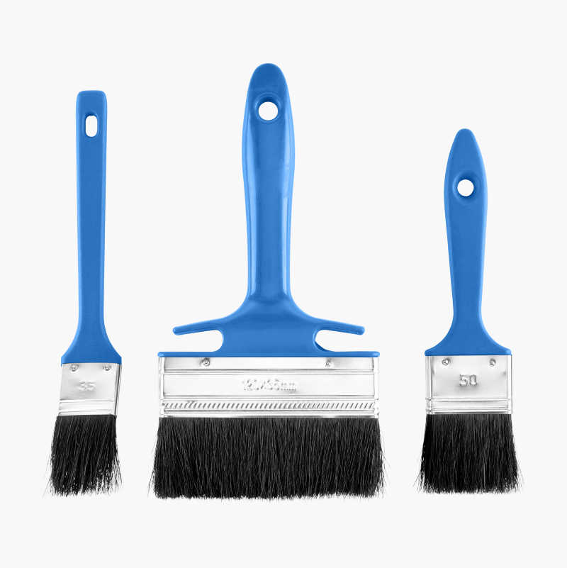 Penselsett basic, natur, 35–120 mm