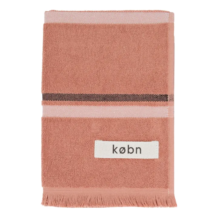 Købn Serviette de toilette en coton bio | Terracotta
