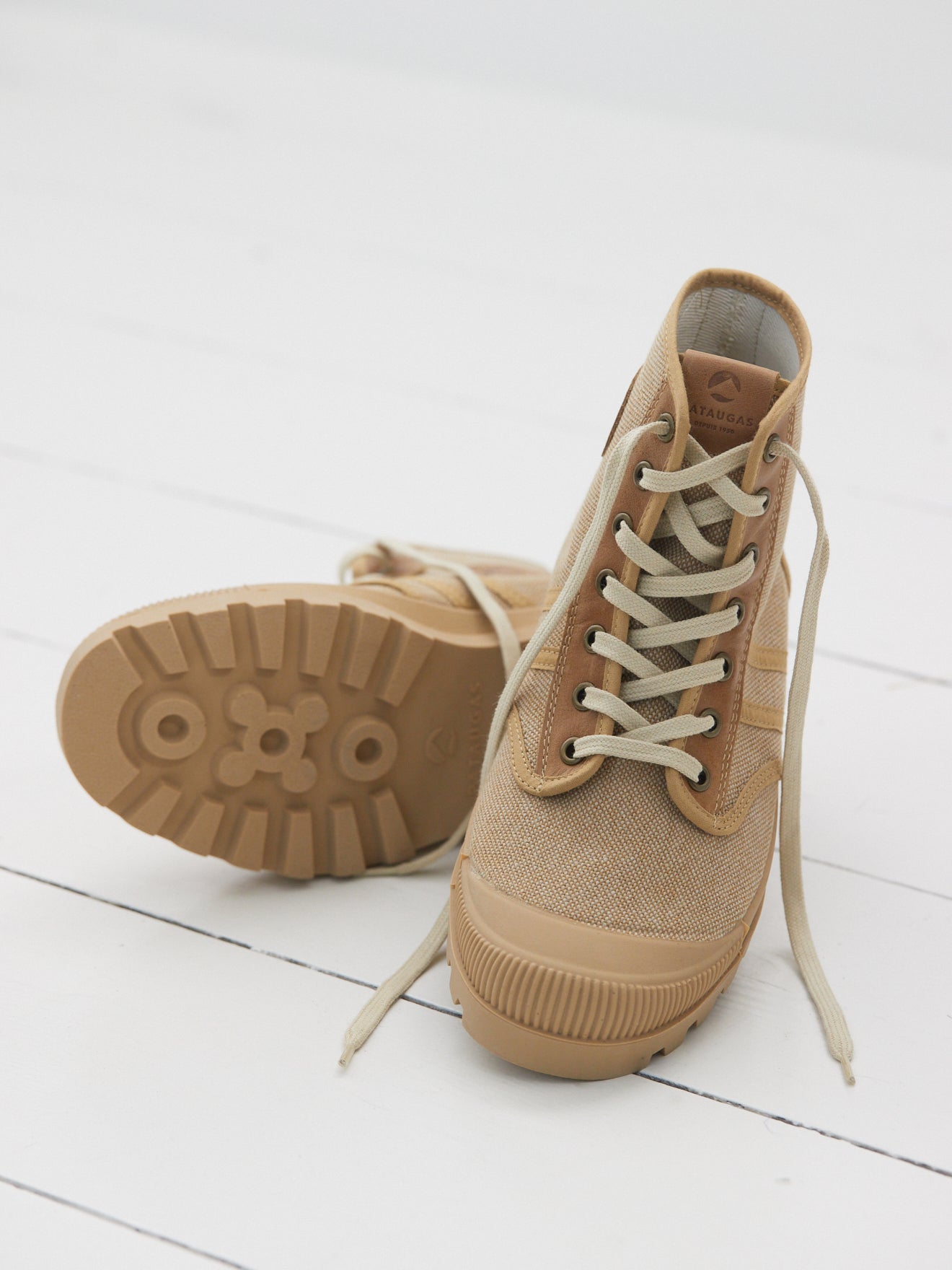 Baskets Authentique Mid Pataugas en toile coton bio