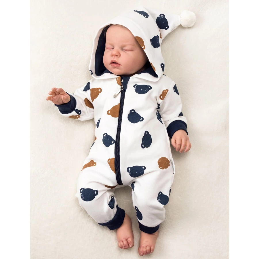 Baby Sweets Overall Lieblingsstücke weiß navy braun