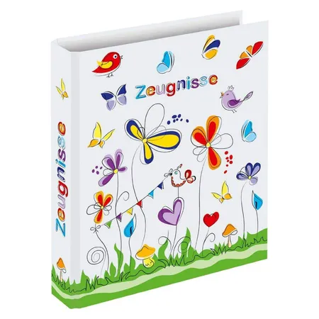 RNK Verlag Verlag Zeugnismappe mit Schmetterlinge, DIN A4, incl. 10 Hüllen