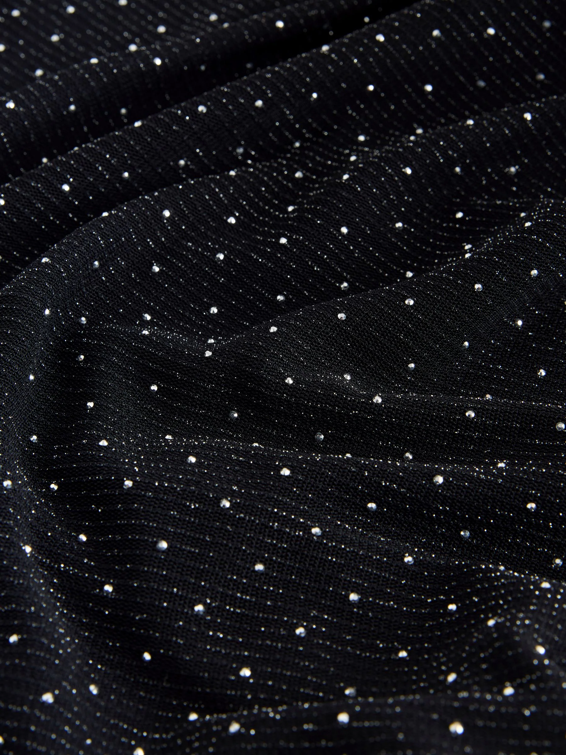 Zwart - Sparkle Hotfix Midi Dress