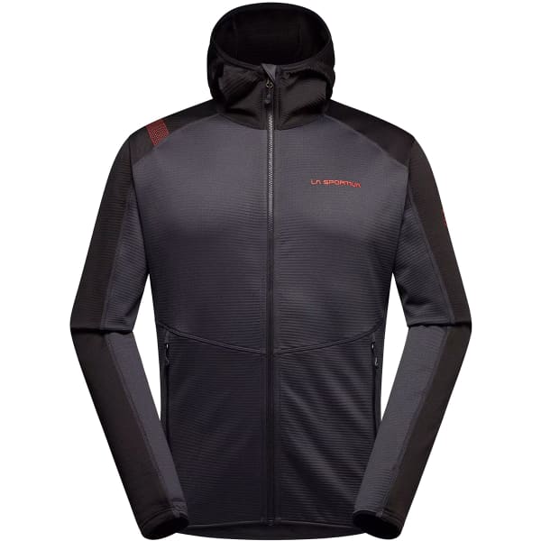 Veste polaire ski rando LA SPORTIVA UPENDO HOODY CARBON/CHERRY TOMATO