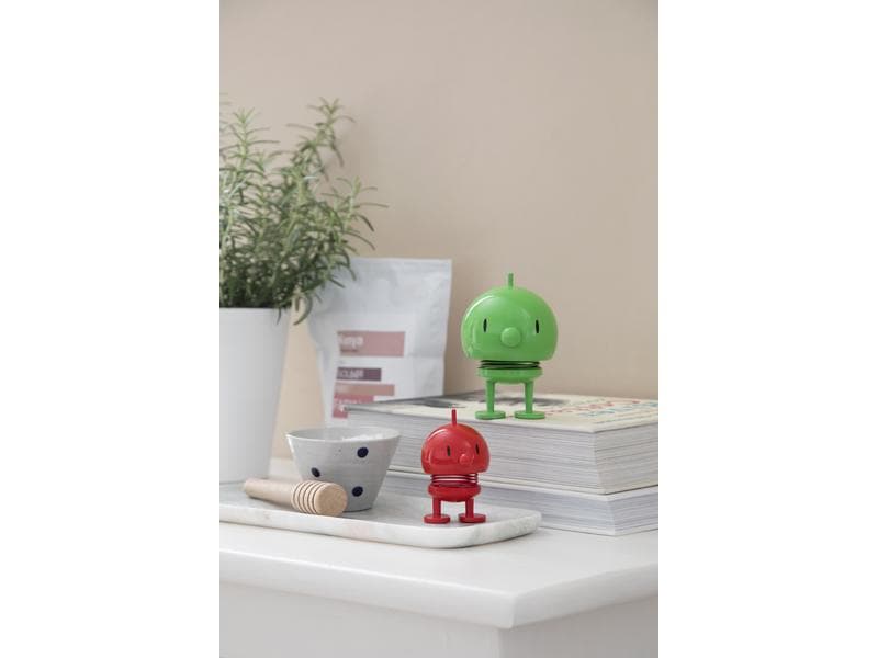 Hoptimist Aufsteller Bumble Classic S 7.9 cm, Rot Fröhliche Wackelfigur