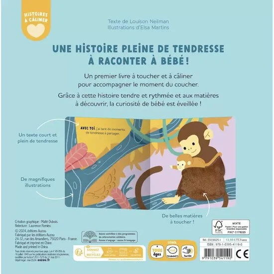 Livre Histoires à Câliner - Toujours avec toi   de               AUZOU