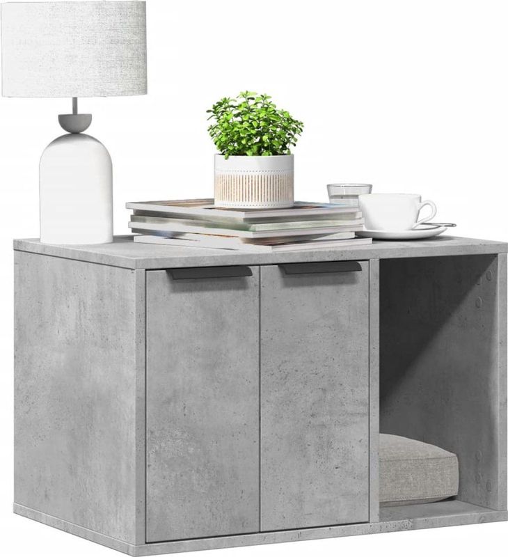 Kattenbakkast - Verstevigd Hout - Verberg Kattenbak - Multifunctioneel Design