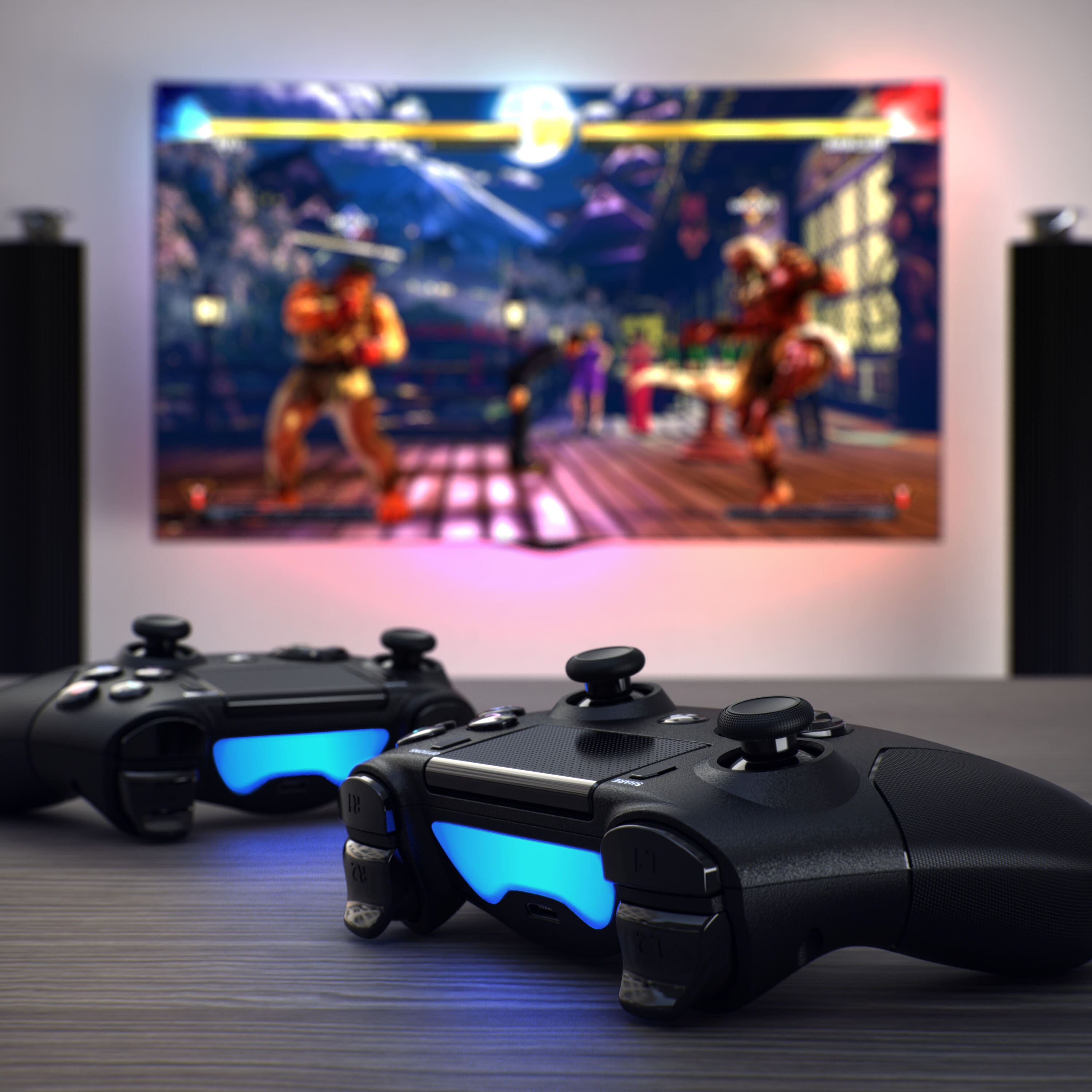 CSL 2x Bluetooth Gamepad Controller mit Dual Vibration für PS4 Touchpad / 3,5mm/ Gyrosensor