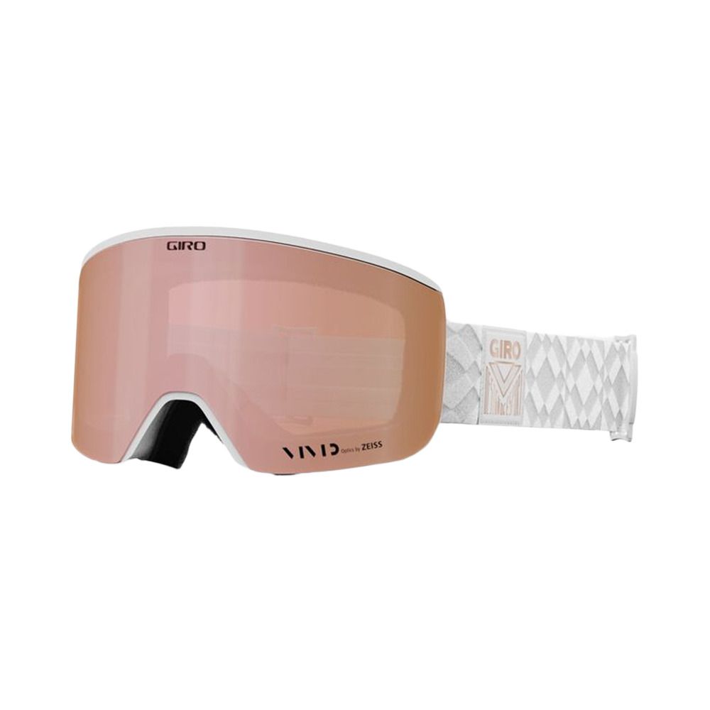 Giro ELLA - Masque ski + écran supplémentaire vivid infrared Femme white limitless/vivid rose gold