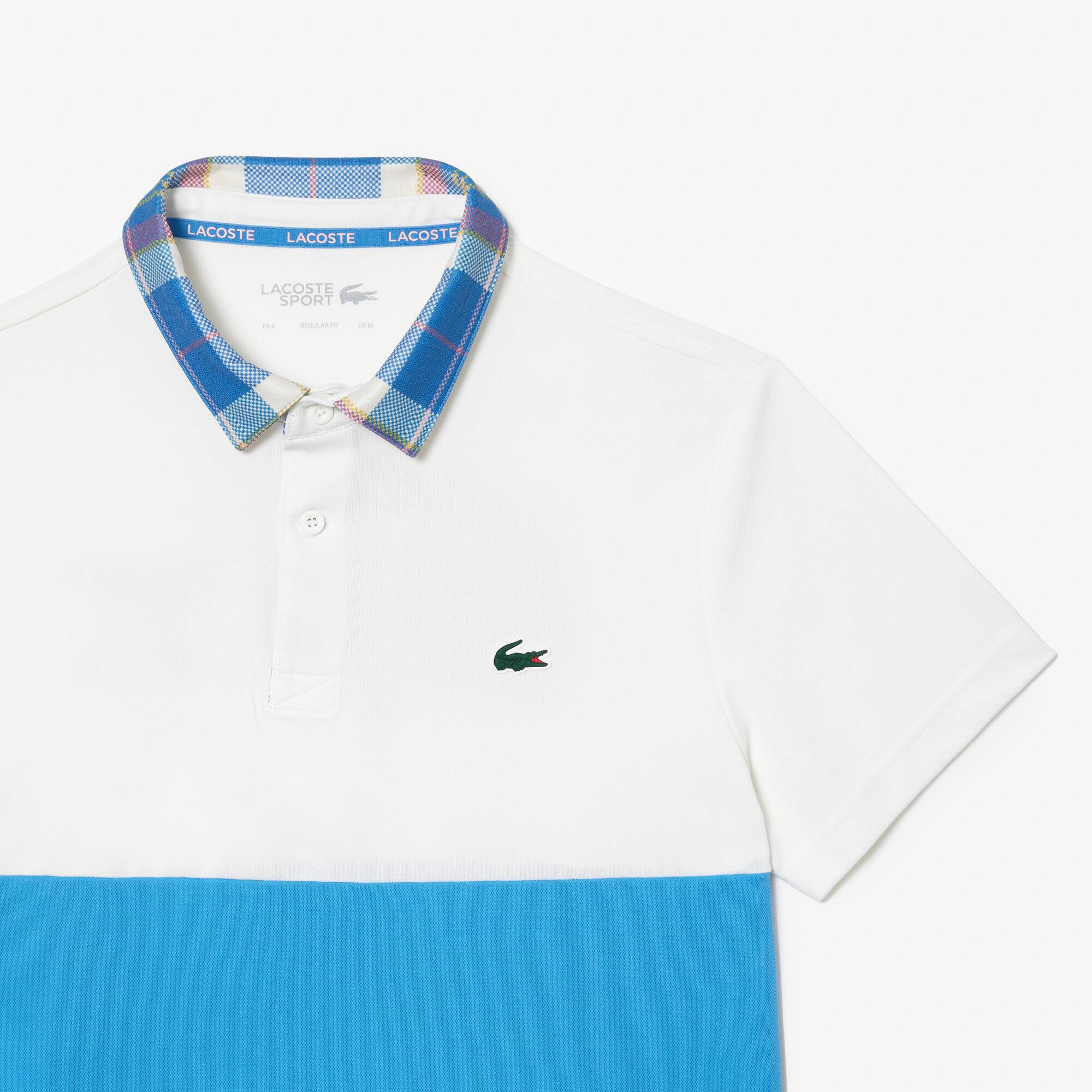 Herren LACOSTE TENNIS kurzärmeliges Hemd mit Colorblock Kurze Ärmel - Weiss - Lacoste - Herren
