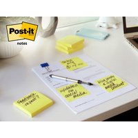 Bloc-notes adhésif, 127x76 mm, jaune, 16+4 gratuits