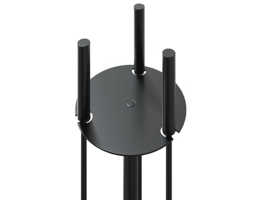 VIDAXL - Accessoires cheminée Set d’outils de cheminée 4 pcs 22x59 cm acier