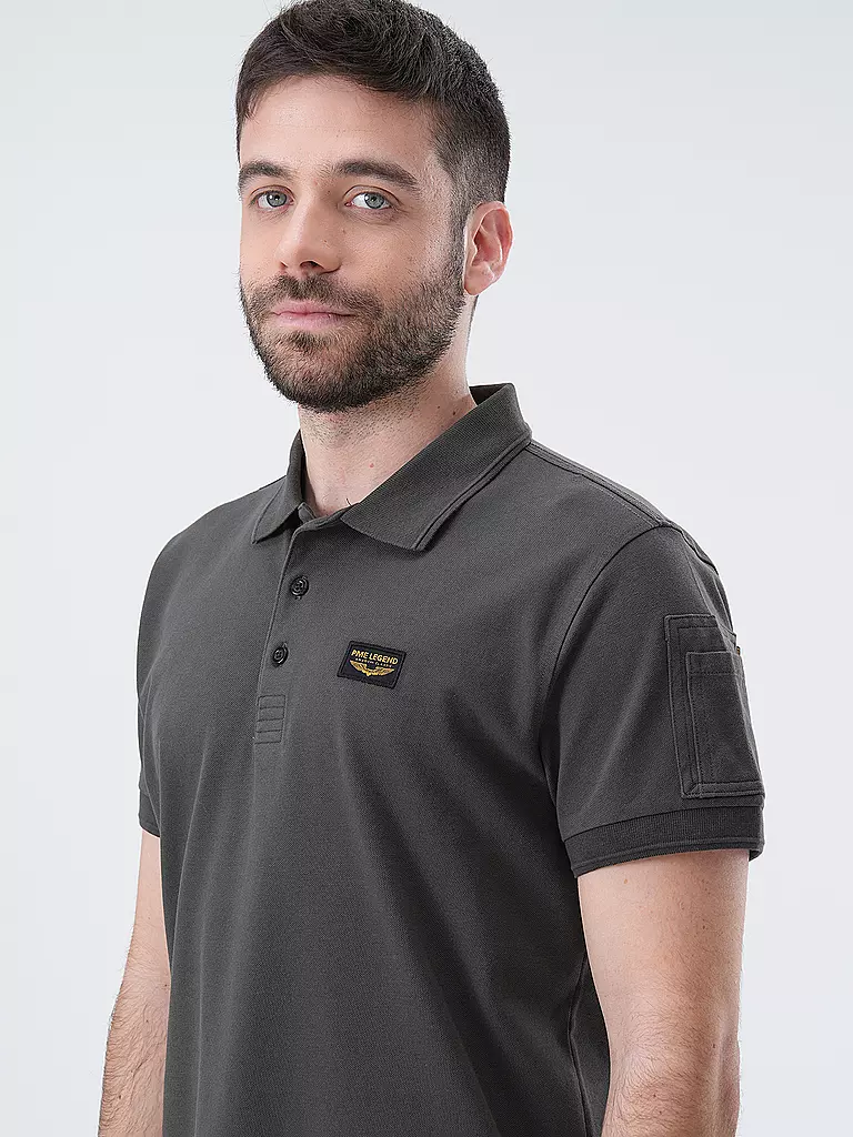 PME LEGEND Poloshirt grau