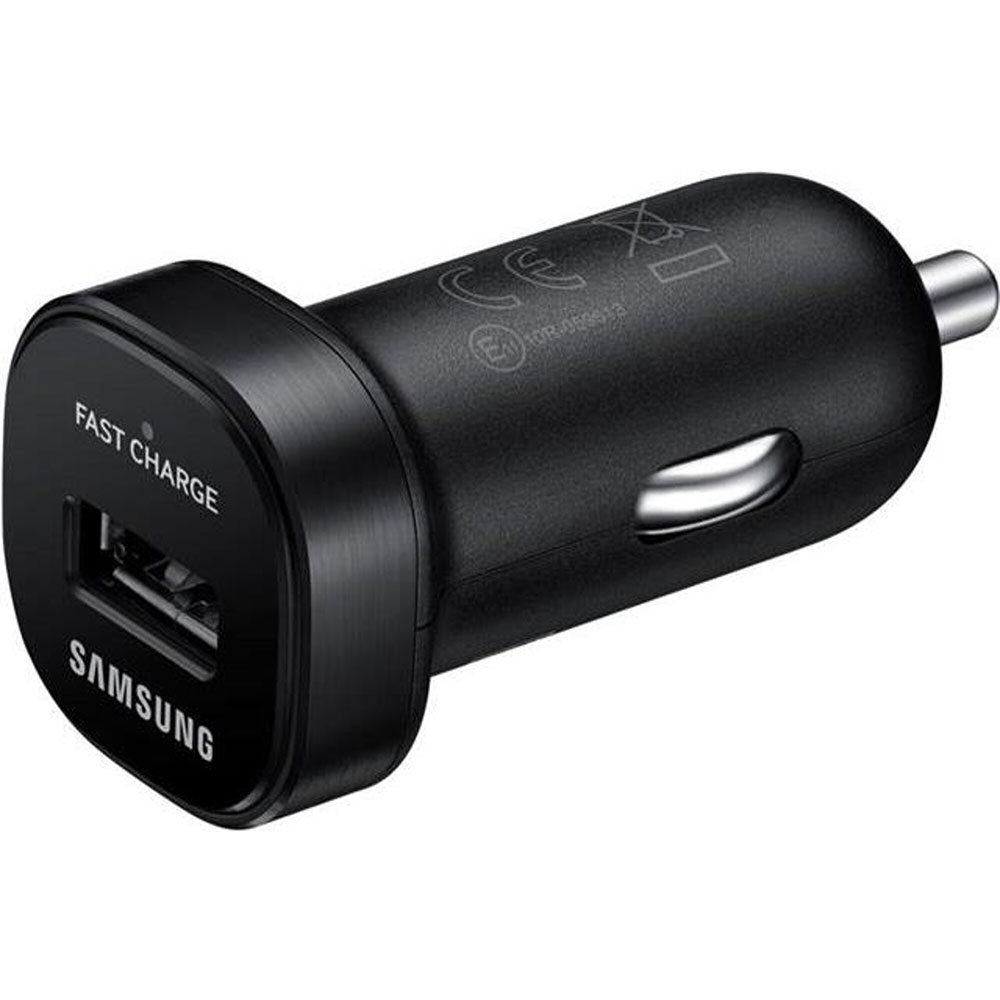 Mini AFC Auto KFZ USB Schnellladegerät 2A 12V/24V (EP-LN930BBEGWW)   Micro USB Ladekabel (1.5m) - Schwarz