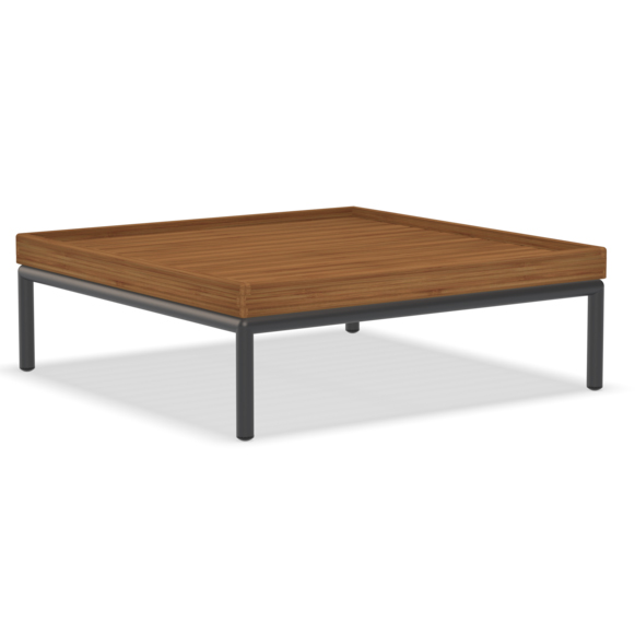 Bijzettafel Level bamboe 81x81cm